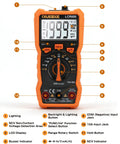 6000-Count Auto-Ranging LCR Meter Multimeter with detailed labelling of front features for DIY electronics and repair use