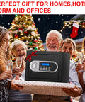 Group celebrating with 1.3 Cu Ft Fireproof Safe For Home Use Compact Anti Theft Safe For Documents And Jewelry gift box