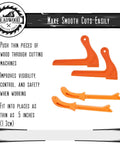 4 Pack Safety Push Sticks Set For Table Saw And Jointer, V Style Push Blocks And Straight Sticks For Woodworking Display
