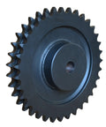 Roller Chain Sprocket Double Strand Type C Hub For 120 Chain, 1.5 Inch Pitch, 45 Teeth, side view showing teeth and hub details