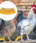 Yellow Tie Cord Leash For Game Fowl And Poultry, Adjustable Nylon Strap For Chickens, Secure Bird Restraint For Handling And Training