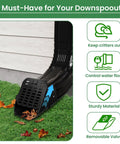 2 Pack No Sweat Heavy Duty Gutter Downspout Guards Fits 2X3 And 3X4 Type A Pipes with removable valve for critter protection.