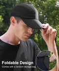 Reflective Folding Outdoor Hat For Men And Women With UPF 50 Sun Protection shown worn by model outdoors