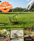 Heavy Duty Weed Puller With Extendable Handle For Deep Root Removal In The Garden Stainless Steel Weeding Tool For Vegetables Portable Backyard And Farm Weed Control No Nonsense Quality being used in different garden areas.