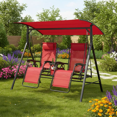 Reinforced RipLock 350 Replacement Canopy Top For Mainstays Big And Tall Bungee Swing RTS487H MS18 301 004 04 over swing