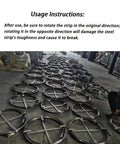 Heavy-Duty Sewer Drain Snake For Clogged Pipes And Main Lines Rock-Solid Flat Steel Cleaning Rods displayed on a workshop floor.