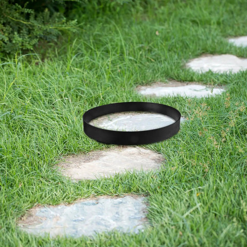 Round Stepping Stone Mold For Concrete Pathways Reusable Plastic Paver Forms DIY Garden Walkway Maker on grass