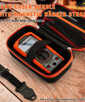Hard Case Bundle With Magnetic Hanger Strap Replacement for Digital Multimeters MM400 MM325 MM300 MM200 ET140 MM720