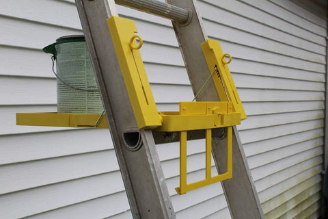 Universal Ladder Tray Rack Fits Extension And Step Ladders Heavy Duty Mid Section Tool Shelf Holds Twenty Pounds Quick Clamp Setup Reliable Tool Cradle Solid Deal For Hustling Contractors