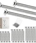 Extra Long 6-32 Stainless Steel Outlet Screws - 30 Pieces Phillips Flat Head Machine Screws for wall electrical sockets and switches shown