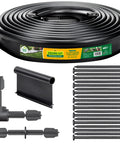 Heavy Duty 40 Foot Landscape Edging Kit With YardPack 5 Inch Flexible Lawn Border for Flower Beds Gardens Tree Rings And Landscaping Includes 20 Spikes 2 Connectors Corner Coupler for Easy Install