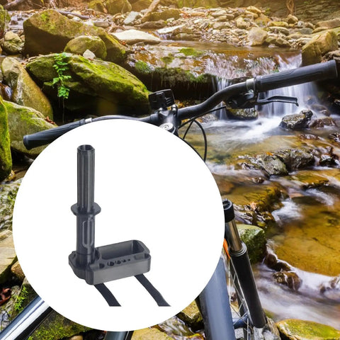 All In One Bike Repair Multitool Kit With Lightweight PP Body And Anti Slip Surface, Black Strap, shown by a mountain stream
