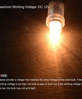 Top Shelf E10 Screw Base Miniature Bulbs delivering a crisp warm yellow glow, plugged into a dark surface with visible glow.