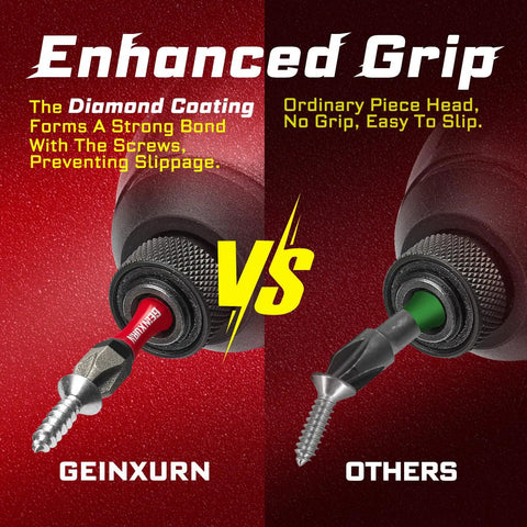 Comparison of Diamond Coated Impact Screwdriver Bit Set With 20 Pieces Two Inch PH2 Phillips Driver Bits Magnetic S2 Steel Tips And Tubes Package For Pro Grade DIY Projects versus other brands.