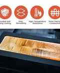 Nelyrho graphite ingot mold set, 4 pieces (1 kg total), copper-colored ingot visible