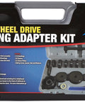 8625 Front Wheel Drive Bearing Adapter Kit for Quick Bearing Swap case with components displayed