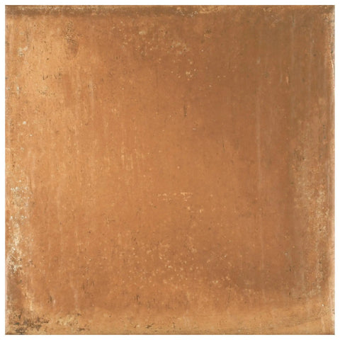 Rustic Cotto 13x13 Porcelain Tile For Floor And Wall, Glazed Textured Finish With Medium Sheen, Subtle Tone Variation