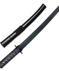 Mokume Style Polypropylene Practice Katana With Black Saya Scabbard 24.5 Inch Training Samurai Sword For Safe Sparring And Drills