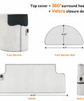 Under Desk Heater For Home Or Office Quiet Portable Space Warmer dimensions and design details