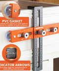 All In One Cabinet Handle Jig With Adjustable Knob And Precision Drill Guide for drawers and cupboards, hollow window alignment.