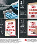 Steps for applying Badass Custom Metal Wall Sign For Office Business Airbnb Delivery Decor 10x7 Inch Rust Free Aluminum.