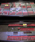 Top view of tool box with Modular Magnetic Screwdriver Organizers for quick access and neat storage, holding multiple screwdrivers.