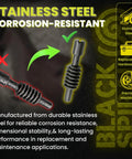 Black Steel Adjustment Screws For Nylon 66 And Nylon 77 Rifle Models Durable Replacement Hardware 2 Pack Set Precision Fit For Easy Install Built Tough For DIY Gunsmithing Upgrades, stainless steel screw comparison