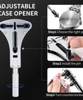 Pro Grade All In One 210 Piece Watch Repair Kit With Battery Change Kit Case Opener Link Remover Spring Bar Tools Screwdrivers