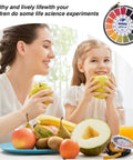 Mother and daughter with fruit near Universal PH Test Paper Strips Roll Kit With Full Range 0 To 14, 16.4 Ft Per Roll, Four Rolls.