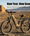 Beast 8000W Dual Motor Electric Mountain Bike for Adults with 60V 32Ah Battery in desert landscape.