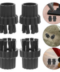 6 Piece Steam Cleaner Brush Head Replacement Kit With Durable Nylon Bristles Quick Swap Corner And Wide Floor Attachments detailed view