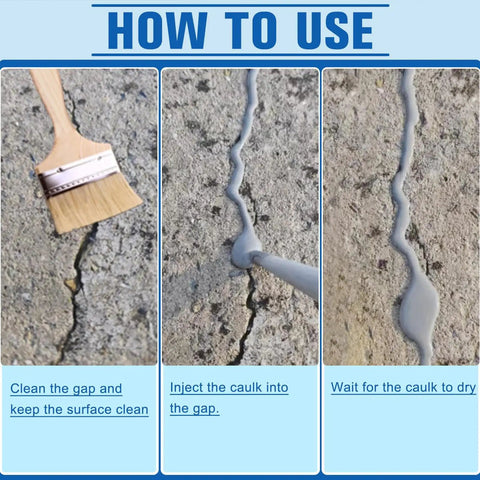 Step-by-step application guide for Self Leveling Concrete Crack Filler And Sealant For Driveways Heavy Duty Patch Adhesive With Quick Drying Formula Deep Crack Repair For Pros Grey 100g Pro Grade Long Lasting Bond Easy Application.