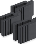 Bulk pack of 1000 black plastic stackable shims, 1/16 in x 3.5 in, for windows and doors.