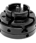 4-inch four-jaw self-centering lathe chuck, front close-up view