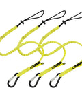Heavy Duty Tool Lanyard With Buckle Strap Clip Bungee Cord And Screw Lock Carabiner For Fall Protection And Safety Adjustable Loop End Tough Construction Lanyard Three Pack