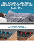 Heavy Duty Twin Size Bunkie Board Builds Legit Solid Support For Your Mattress So You Can Kick Back Without Any Sagging Nonsense On Sofa Beds Or Metal Frames With Half Ton Capacity, showcasing improved posture while sleeping.