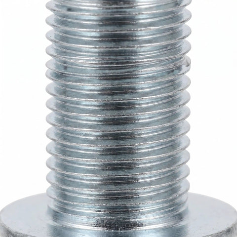 Upgrade Your Lawn Mower With These 4 Piece Handle Bolt Replacement Kit Featuring Durable Abs And Steel Wing Knob Screws For A Reliable Grip, Quick Release Design, And Smooth Adjustments Perfect For DIY Yard Work And Tough Maintenance Jobs. Close-up of steel threaded handle bolt with washer