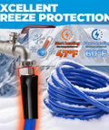 30ft heated RV water hose, blue BPA-free hose with antifreeze to -45°F, Amazon brand