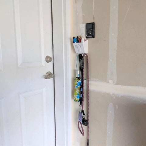 Light Switch Organizer With Key Holder Wall Pocket For Entryway No Drill Install White 1 Pack Keeps Mail Keys Wallets Sunglasses Remotes And Everyday Carry Essentials