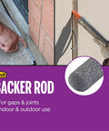 Versatile Gray Foam Backer Rod For Caulking And Gap Filling Three Eighths Inch By Twenty Feet Ideal For Sealing Concrete Gaps