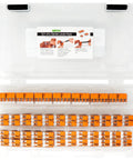 Lever Nuts 78 Piece Compact Wire Connector Set With Case For Quick Splice No Fuss 24 To 12 AWG Connect Solid Stranded And Flexible Copper Wires Includes 221 Series 412 413 415 in plastic case