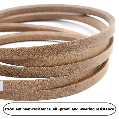 Close-up of Beefy Replacement Deck Belt Five Eighths Inch By One Hundred Eighty Three And Three Eighths Inch For 510201301