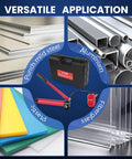 Hydraulic Knockout Punch Set 1/2 To 2 Inch For Conduit And Metal Sheet Holes, 8 Ton Alloy Steel Kit with case and metal applications