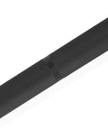 Close-up of the knurled grip on the Elite Seven Foot Olympic Weight Bar Built Different With Stainless Spin Sleeves.