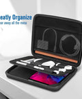 Heavy Duty Tablet Sleeve Case For 11 Inch Apple iPad And iPad Air 10.9 with organized compartments for accessories.