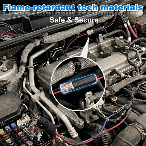 100 Piece Plug In Wire Connectors For Quick 1 Second Connections Genderless Snap Together Quick Connectors That Click In No Time No Tools Needed Easy DIY Electrical Wiring Replacement Kit Durable Safe And Reliable, 20-gauge connector in car engine bay