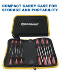 Grab This Kickass Magnetic Torx Screwdriver Set Featuring Security Tamper Proof Star Tips And A Solid 13 Piece Pro Grade Tool Kit Built Heavy For Your Car Or Truck Rig in compact carry case.