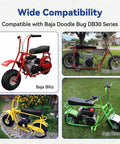 Wide compatibility of mini bikes including Baja Blitz, Baja DB30, Baja Dirt Bug, and Baja Racer for DB30 series.