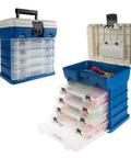 Durable 4 Drawer Tool Box Organizer With 19 Compartments For Camping Gear And Fishing Tackle, heavy duty, garage use