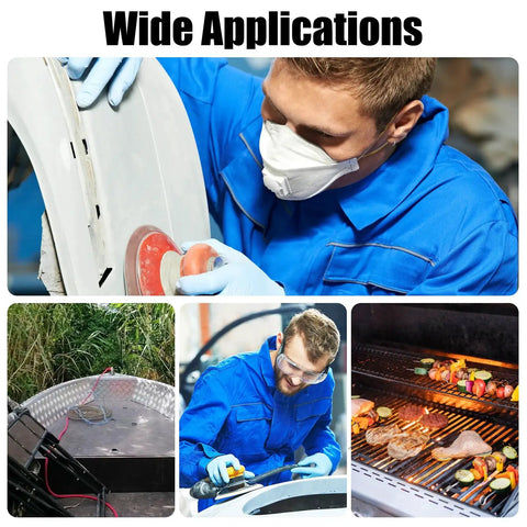 Five Piece Stainless Steel Welding Mesh Reinforcement Screen Set For Thermoplastic Repairs And Plastic Welding Kits in use